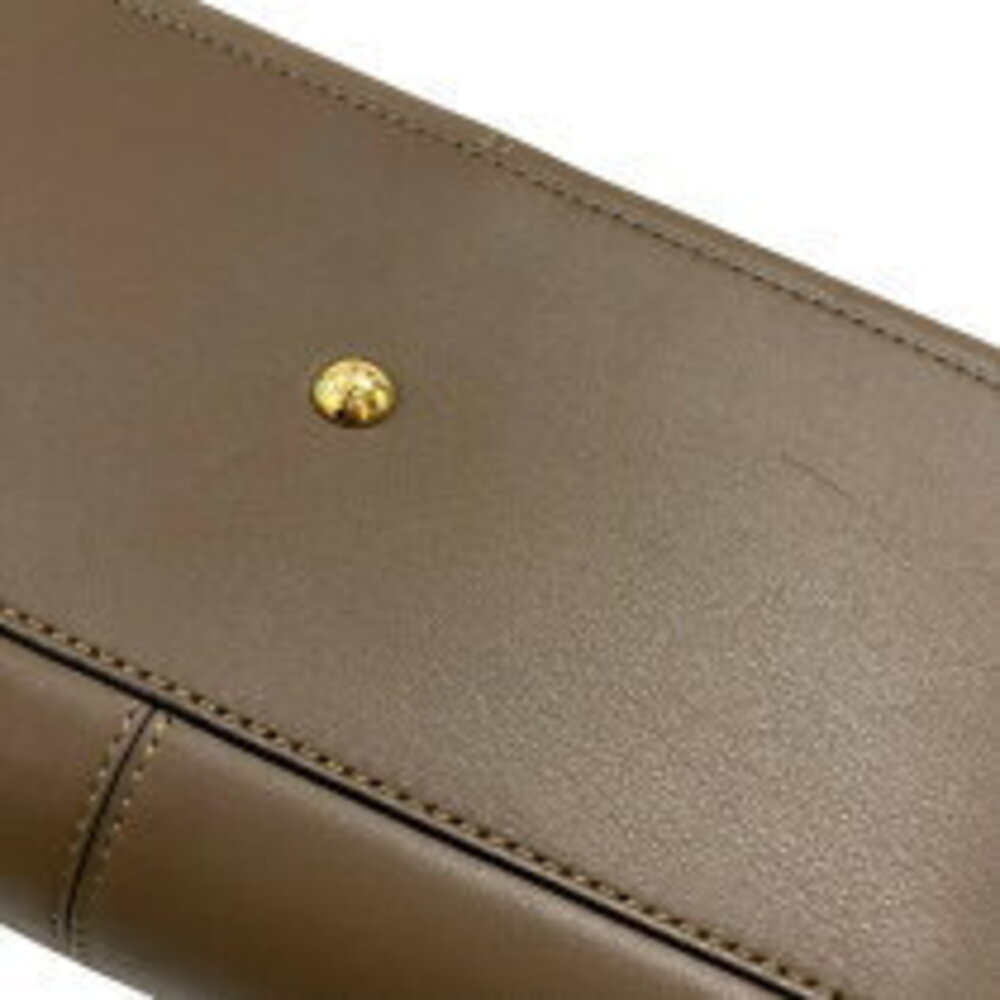 Fendi Peekaboo Lite Brown Calfskin Shoulder Bag - Picture 11 of 11